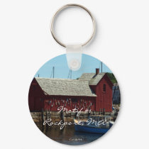 "Motif  #1, Rockport, MA" Keychain