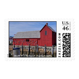 Motif #1-Rockport Massachusetts-Stamp stamp