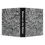 Motion on the Water (1.5in) - White on Black 3 Ring Binder