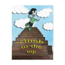 motivate-climb to the top postcards by semas87 motivate-climb to the top postcards