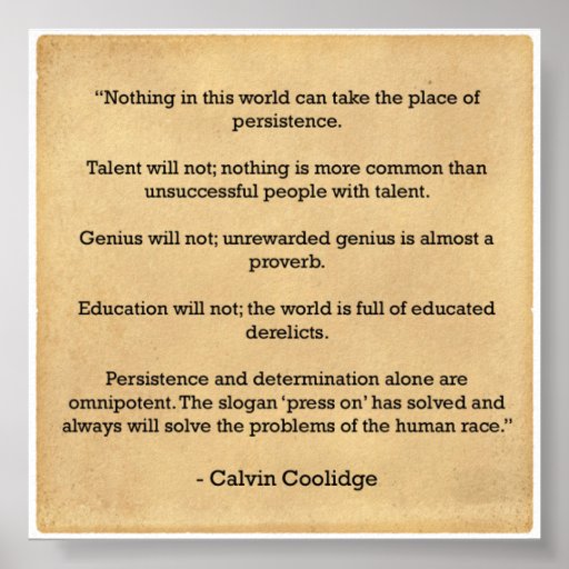 Motivation Poster - PErsistance