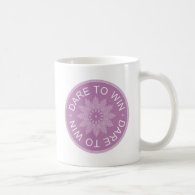 Motivational 3 Word Quotes ~Dare To Win~ Classic White Coffee Mug