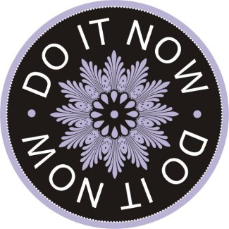 Motivational 3 Word Quotes ~Do It Now~ magnet