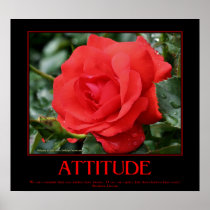Motivational Attitude Poster Roses Thorns Quote