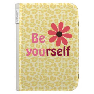Motivational Be Yourself Quote Leopard Print