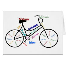 Motivational Bike, Bicycle, Cycling, Sport, Hobby Greeting Card