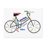 Motivational Bike, Bicycle, Cycling, Sport, Hobby Postcards