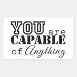 Motivational Capable of Anything Sticker stickers