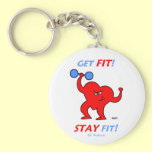 Motivational Cardio Fitness Exercise Keychain