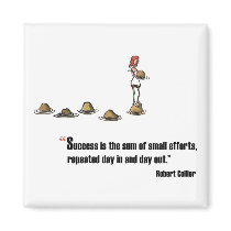 Motivational exam quote by Robert Collier magnets