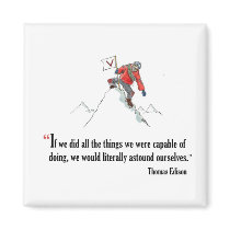 Motivational exam quote by Thomas Edition - magnets