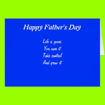 Motivational father's day greeting cards cards