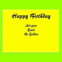 Motivational Happy birthday postcards postcards