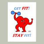 Motivational Inspirational Heart Fitness Poster
