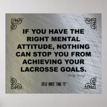 Motivational Lacrosse Poster 004