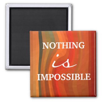 Motivational Magnet - 3 Word Quote Attitude