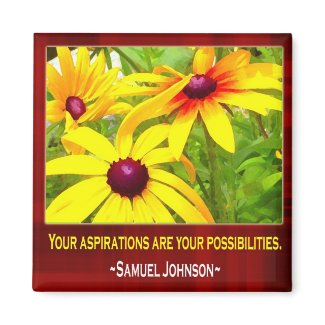 Motivational Magnets - Samuel Johnson Quotation magnet
