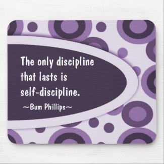 Motivational Mousepad - Discipline Quotation mousepad