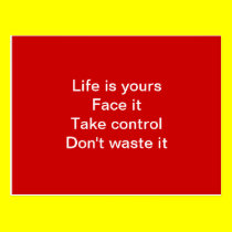 Motivational of life postcards