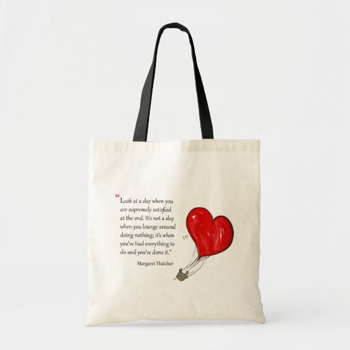 Motivational quote by Margaret Thatcher - Tote Bags