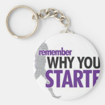 Motivational Running Key Chain