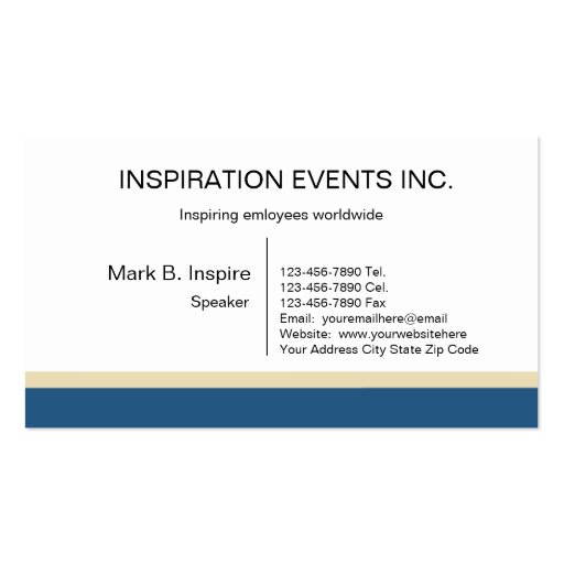 Motivational Speaker Business Cards Zazzle