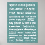 MOTIVATIONAL TRUST GOD MURAL wall hanging Poster