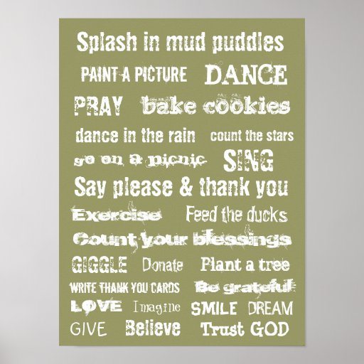 MOTIVATIONAL TRUST GOD MURAL wall hanging Print