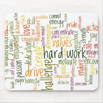 Great Inspirational Words on Be Positive  Here S A Great Mousepad Design Using Motivational Word