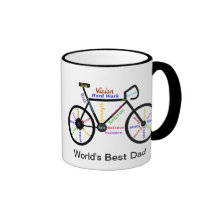 Motivational Words Bike, Cycle Best Dad Coffee Mug