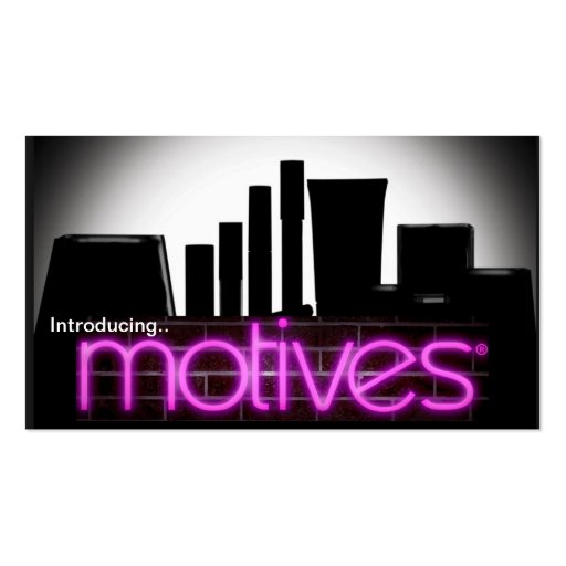 Motives Cosmetics Distributor Business Card (front side)