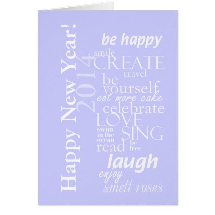 motivtional inspirational happy new year 2014 card