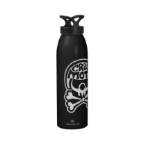 Moto Clown Water Bottle (white on black) water bottles