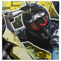 Moto In Your Face Yellow Napkins