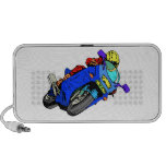 Moto Racing Graphic Art Doodle Speaker System
