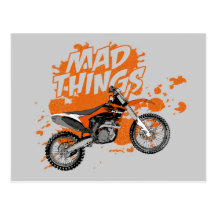 Moto racing post card