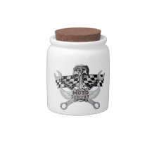 Moto speed shop candy dish