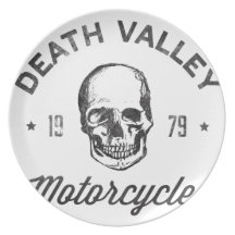 Motocicletas de Death Valley Plato Para Fiesta