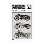 MOTOCICLETAS DEL VINTAGE FRANQUEO