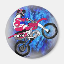 Motocross 306 fridge magnet