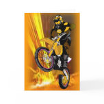 Motocross 404 greeting card