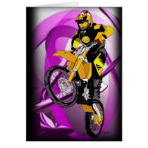 Motocross 405 greeting card