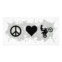 Motocross 4 photo card template