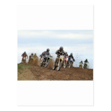 Motocross Action Post Card