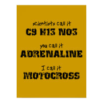 Motocross Adrenaline Dirt Bike Poster posters