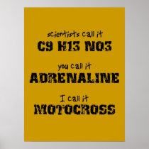 Motocross Adrenaline Dirt Bike Poster