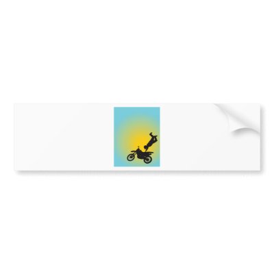 Motocross Bumper Sticker by mariabellimages