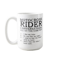 Motocross Conversations Funny Dirt Bike Mug