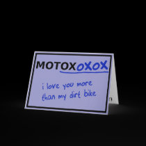 Motocross Dirt Bike Valentine's Day Card Funny cards