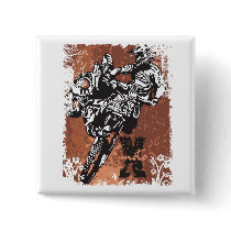 Motocross Grunge buttons